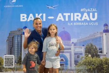 Azərbaycan Hava Yolları Atırauya ilk reysini uğurla həyata keçirib - FOTOLAR | FED.az