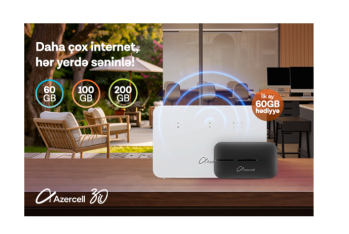 Приобретайте устройства MiFi и Wi-Fi от Azercell и пользуйтесь интернетом на более выгодных условиях