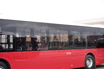 İlham Əliyev “BakuBus”un Gəncə Avtoparkının açılışında iştirak edib - FOTOLAR | FED.az