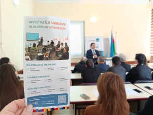 Gələcəyin iqtisadçıları üçün müasir yatırım dərsləri: [red]InvestAZ mütəxəssisləri tərəfindən Master Klass keçirilib[/red] | FED.az