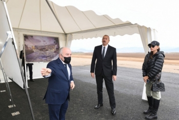 Prezident Zəngilan Beynəlxalq Hava Limanının tikintisi ilə - TANIŞ OLUB