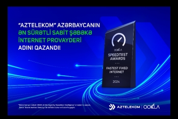 “Aztelekom” internetin sınaq və təhlili sahəsində dünya lideri olan “Ookla”® tərəfindən Azərbaycanın ən sürətli sabit şəbəkə internet provayderi seçildi