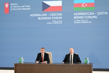 Qəbələdə Azərbaycan-Çexiya biznes-forumu keçirilib - FOTOLAR