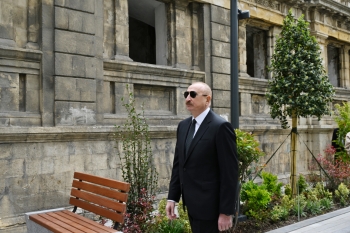 Prezident Bakının İslam Səfərli küçəsinin açılışında  - FOTOLAR | FED.az