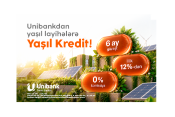 “Unibank” представляет Зеленый кредит для предпринимателей: годовая ставка -от 12%