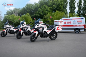 Azərbaycanda ilk dəfə - Təcili tibbi yardım artıq motosikletlə də gələcək