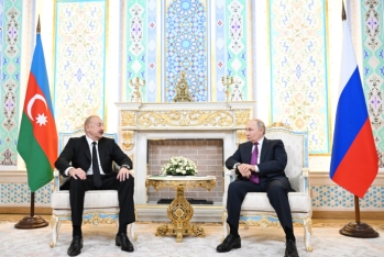 Düşənbədə İlham Əliyevlə Putinin təkbətək görüşü keçirilir - FOTOLAR