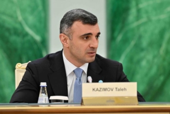 Mərkəzi Bankın sədri Taleh Kazimov Qazaxıstan Prezidentilə görüşdə iştirak edib