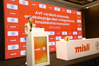 Misli-dən voleybola böyük dəstək – AVF ilə müqavilə imzalandı - [red]FOTOLAR[/red] | FED.az