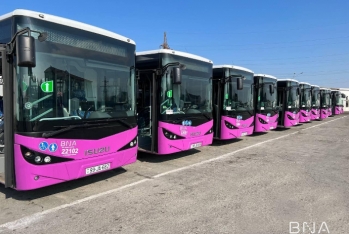 Bakıya  "İsuzu" markalı yeni avtobuslar - GƏTİRİLİB