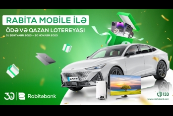 Rabitəbank “Rabita Mobile ilə ödə və qazan” lotereyasına - START VERİR | FED.az