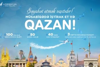 Pulsuz səyahət imkanı: AZAL 100 ödənişsiz aviabilet təqdim edir - MÜSABİQƏ