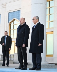 İlham Əliyev Qazaxıstana dövlət səfərinə gəlib | FED.az