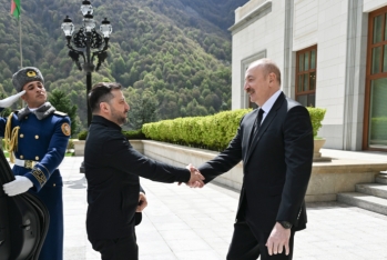 Ukrayna Prezidenti Volodimir Zelenski Azərbaycana gəlib