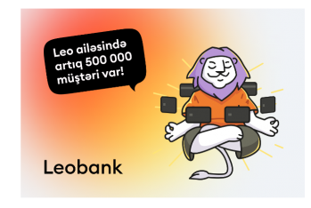 İnternet bank Leobank artıq 500 000 müştəri sayına - ÇATIB