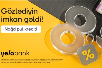 Yelo Bank-da kredit faizləri artıq - 8.9%-DƏN BAŞLAYIR!