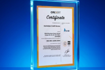Azərbaycan Kredit Bürosu beynəlxalq sertifikatı əldə edib