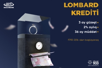 "Muğanbank"da "Lombard" krediti