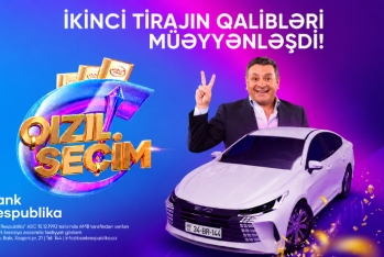 Bank Respublika “Qızıl Seçim” lotereyasının ikinci tirajının qaliblərini - ELAN ETDİ!