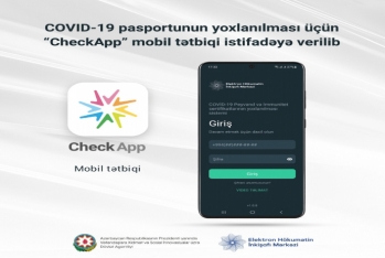 COVID-19 pasportunun yoxlanılması üçün mobil tətbiq - İstifadəyə Verilib