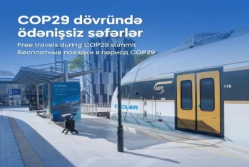 COP29 iştirakçıları Abşeron dairəvi dəmir yolundan pulsuz istifadə edəcək