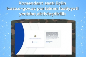 icaze.e-gov.az portalı yenidən - AKTİVLƏŞDİRİLDİ