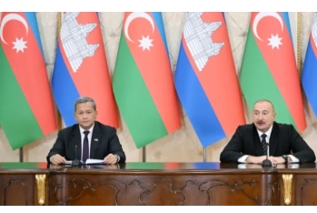 İlham Əliyev: Kamboca ilə birgə istehsal müəssisələrinin yaradılmasını müzakirə etdik