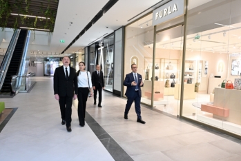 Prezident və xanımı Bakıda “Crescent Mall”ın açılışında iştirak ediblə - FOTOLAR - YENİLƏNİB