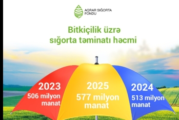 Ötən il əkin sahələrinə 577 milyon manat sığorta təminatı verilib