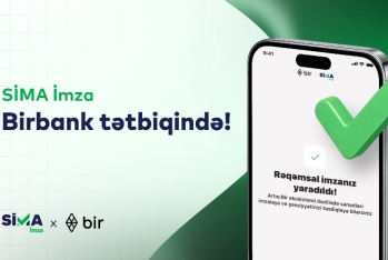 SİMA rəqəmsal imza -  BİRBANK-DA!