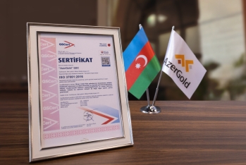 “AzerGold” QSC beynəlxalq standart üzrə daha bir sertifikat əldə edib