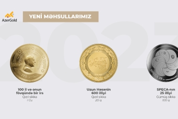 “AzerGold” 2023-cü ildə 3 dizaynda qızıl və gümüş sikkələr - İSTEHSAL EDİB