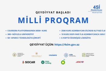 “4Sİ Akademiyası” çərçivəsində “Milli Proqram”a - START VERİLİB