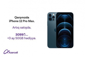 "iPhone 12 Pro Max" və "iPhone 12 Mini" "Azercell" Eksklüziv mağazalarında!