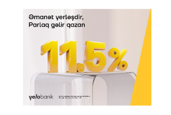 «Yelo Bank» ilə pulunuz 11.5%-dək artır! - ŞƏRTLƏR