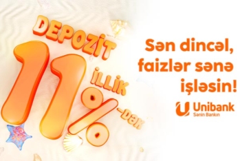 Unibank əmanət faizlərini yüksəltdi