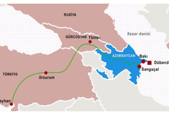 Ötən ay BTC kəməri ilə 2,2 milyon ton Azərbaycan nefti nəql olunub