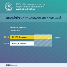 Naxçıvanda əhalinin banklardakı depozitləri 2023-cü ildə - KƏSKİN ARTIB | FED.az