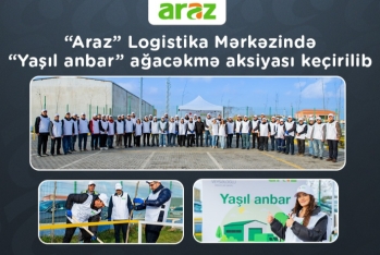 “Araz” Logistika Mərkəzində “Yaşıl anbar” ağacəkmə aksiyası keçirilib - FOTOLAR