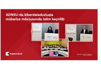 Kapital Bank ADNSU-da kiberdələduzluqla mübarizə mövzusunda - TƏLİM KEÇİRİB