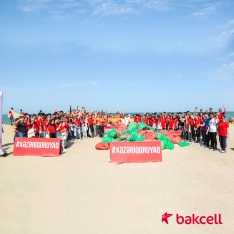 При поддержке Bakcell прошла очередная акция «Защитим Каспий!» | FED.az