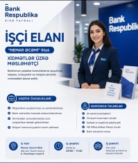 "Bank Respublika ASC" işçi axtarır - VAKANSİYA | FED.az