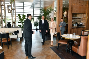 İlham Əliyev və  Mehriban Əliyeva “The Ritz-Carlton Baku” otelinin  - AÇILIŞINDA - FOTOLAR