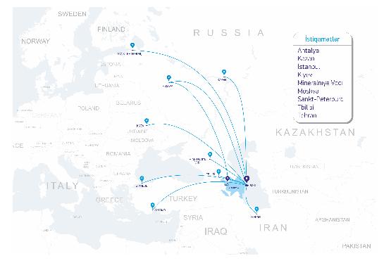“Buta Airways” İstanbula və Sankt-Peterburqa aviabiletlərin satışına başladı