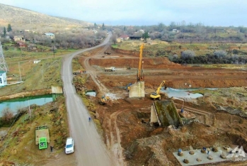 Ağdərə-Ağdam avtomobil yolunun inşasına başlanılıb - FOTOLAR