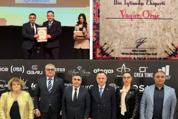Vüqar Oruc “İlin iqtisadçı-eksperti” mükafatına - LAYİQ GÖRÜLDÜ - VİDEO