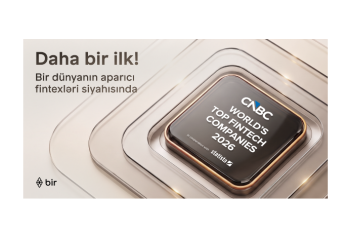 Bir “CNBC” və “Statista” tərəfindən “Dünyanın aparıcı fintexləri” sırasına - DAXİL EDİLİB