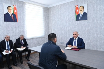 "Azərişığ"ın sədri Vüqar Əhmədov Şuşada vətəndaşları qəbul edib