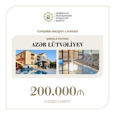 Turizm layihəsinə  200 min manat güzəştli kredit ayrılıb | FED.az