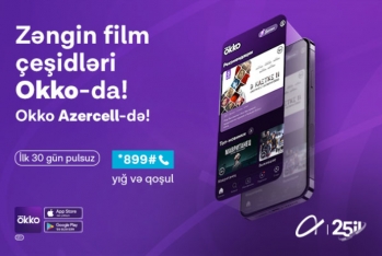 Okko onlayn kinoteatrı Azercell ilə - SMARTFONLARINIZDA!